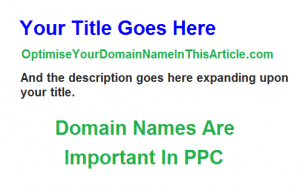 Optimising Domain Names in PPC Text Adverts
