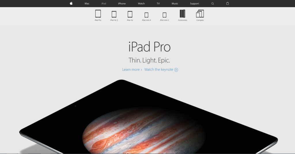 Apple iPad Pro PPC Landing Page