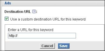 How to Edit Destination URLs for Individual Keywords