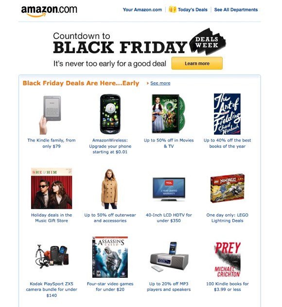 black friday on amazon