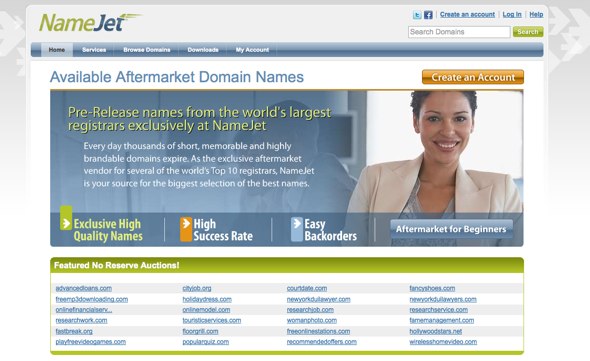 NameJet – Domain Auctions and Expired Domain Names