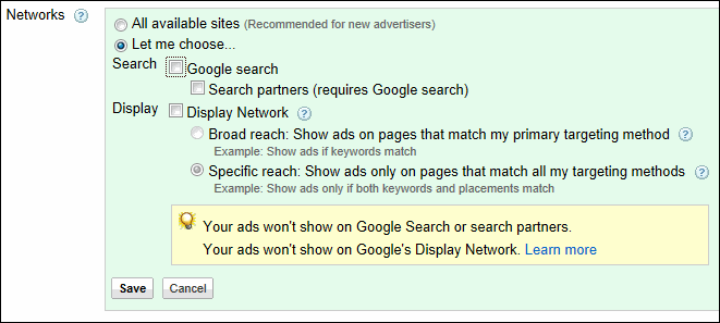 How To Handle Google Search Partners?