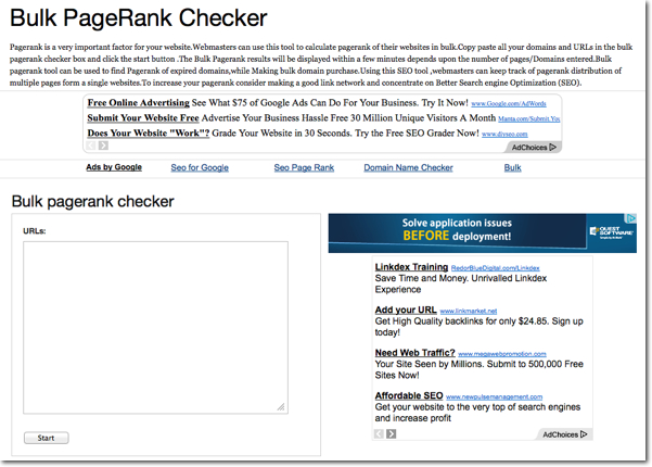 Bulk PageRank Checker