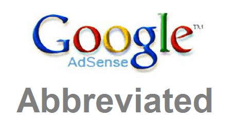 Google Adsense Abbreviated