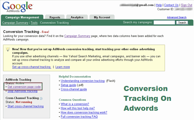 Conversion Tracking and Writing A Text Advert – Adwords Help