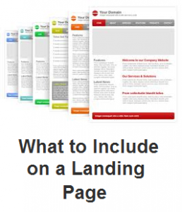 Three Elements a Landing Page Must Have