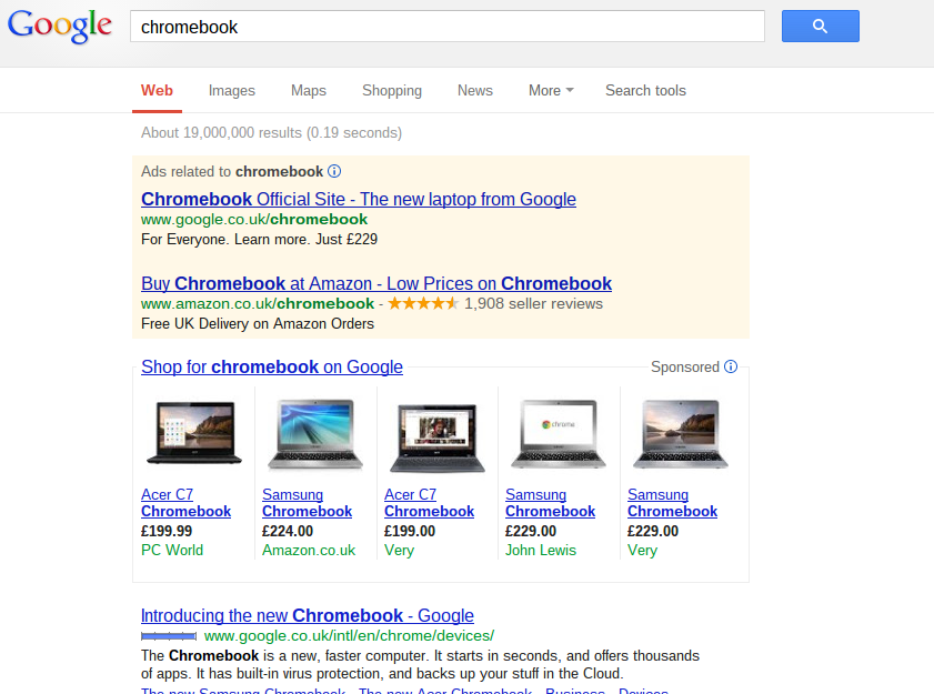 Google Chromebook – Analyse A Real PPC Campaign