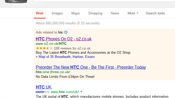 O2 PPC Search Text Advert - Edited