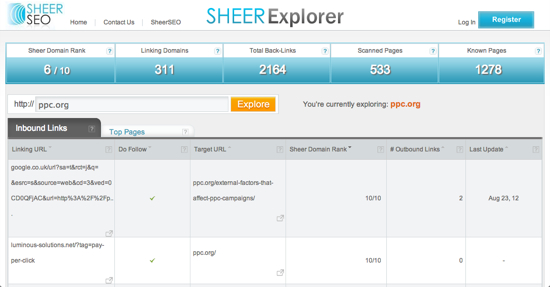 Sheer Explorer by Sheer SEO