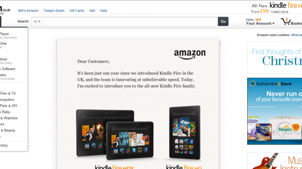 Amazon Homepage