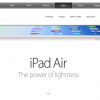 Apple iPad Air Product Page