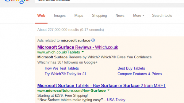 Which PPC Search Text Advert