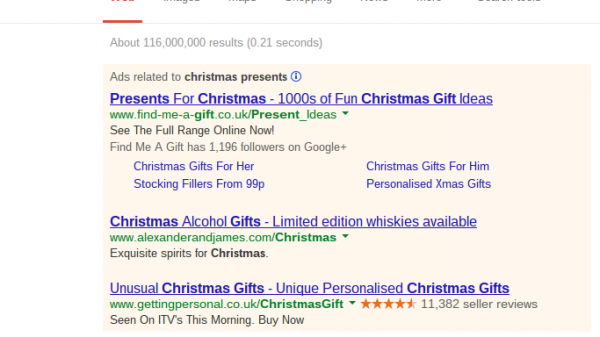 Analysing Christmas PPC Search Adverts