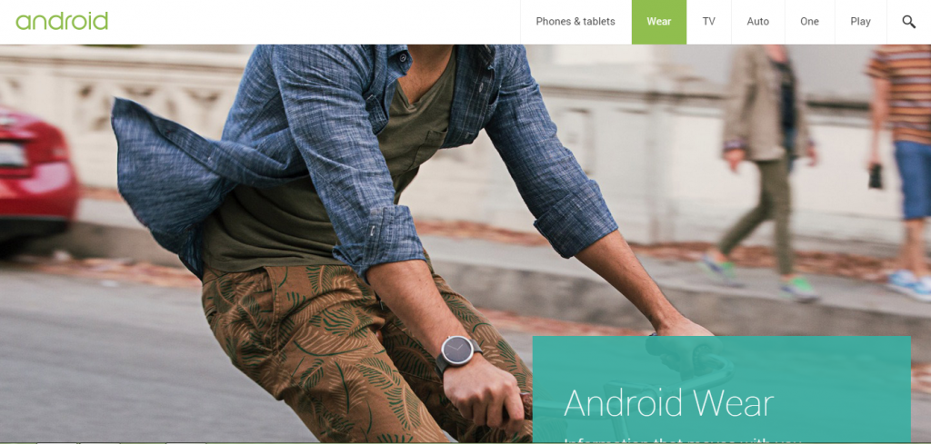 Android Wear PPC Landing Page