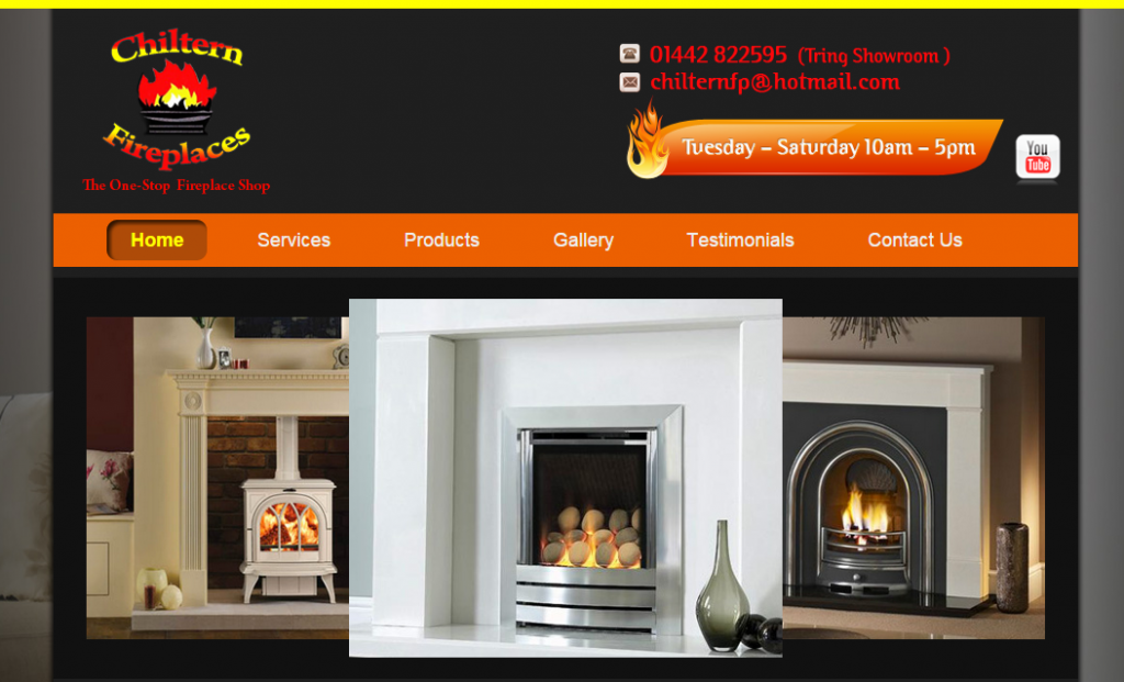 Chiltern Fireplaces PPC Landing Page
