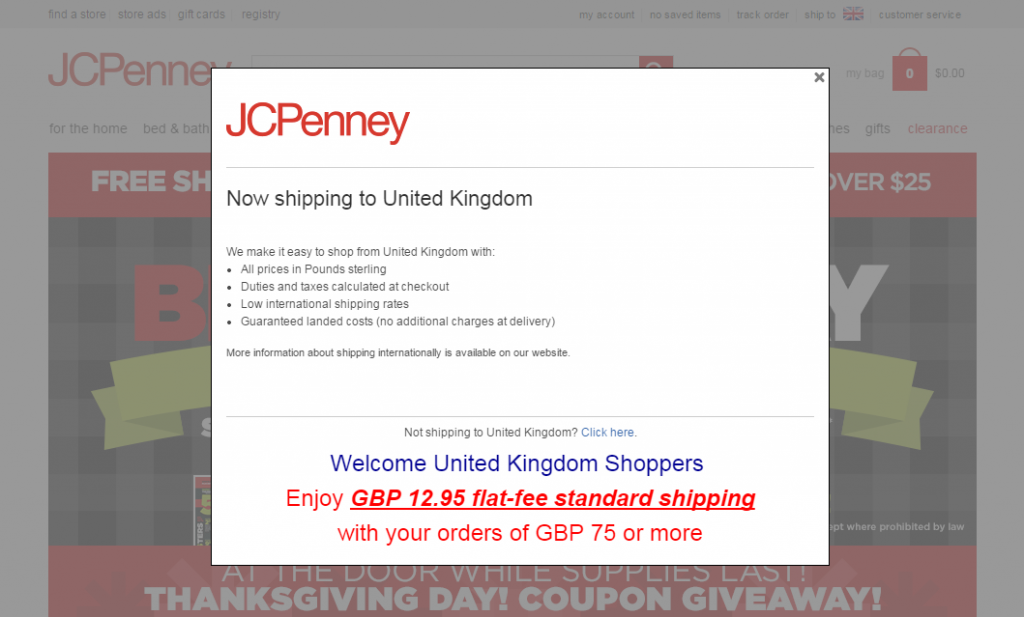 JCPenny PPC Landing Page