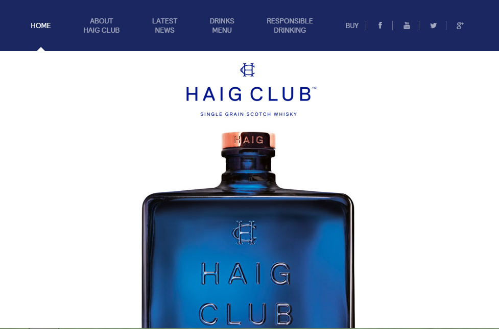 Haig Club Homepage