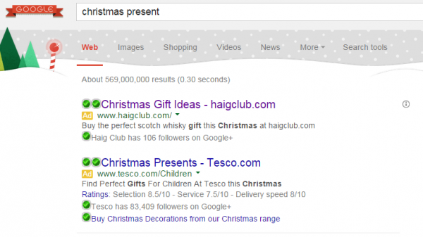 Haig Club PPC Search Advert