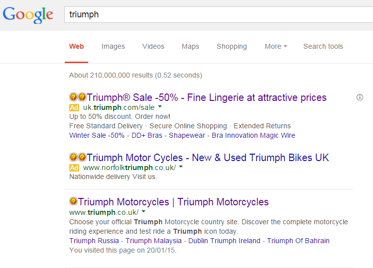 Triumph Lingerie – Analyse A Real PPC Campaign