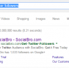 SocialBro PPC Search Advert