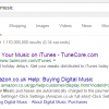 tunecore PPC Search Advert