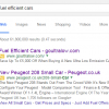 Peugeot PPC Search Advert