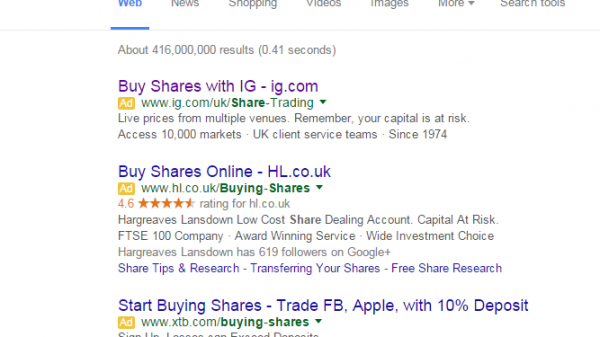 IG PPC Search Advert