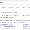 Pure Gym Search Advert