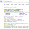 StubHub PPC Search Advert