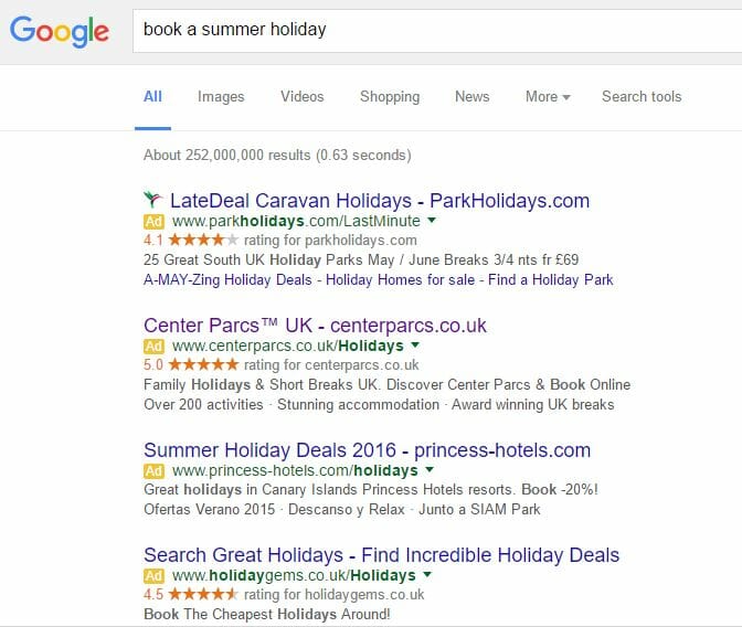 Center Parcs – Analyse A Real PPC Campaign