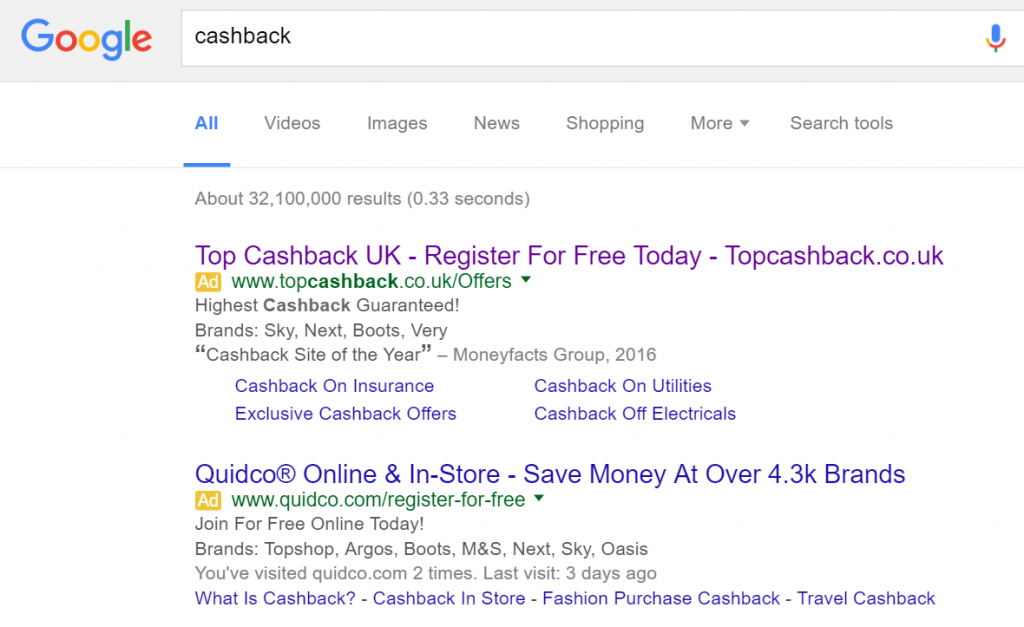 TopCashBack – Analyse A Real PPC Campaign
