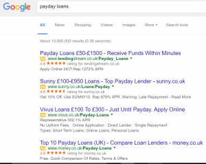 Google Now Banning Payday Loans in AdWords