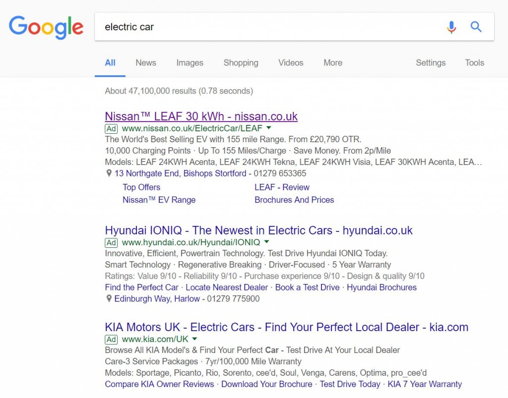 Nissan Leaf – Analyse A Real PPC Campaign