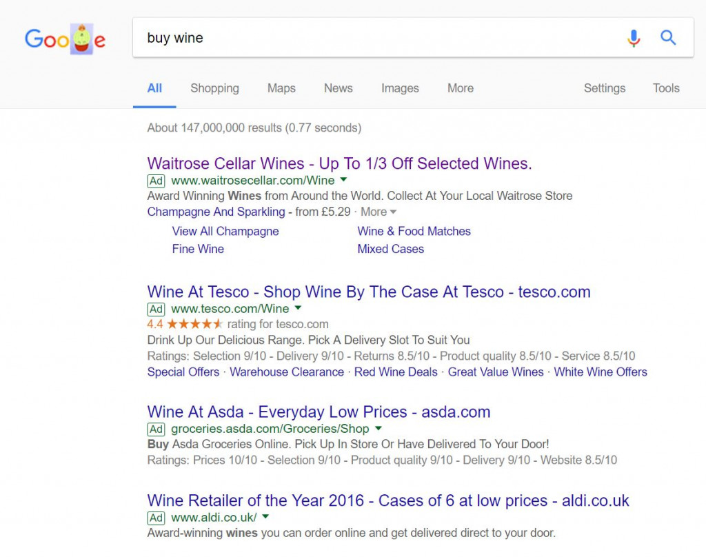 Waitrose Cellar – Analyse A Real PPC Campaign