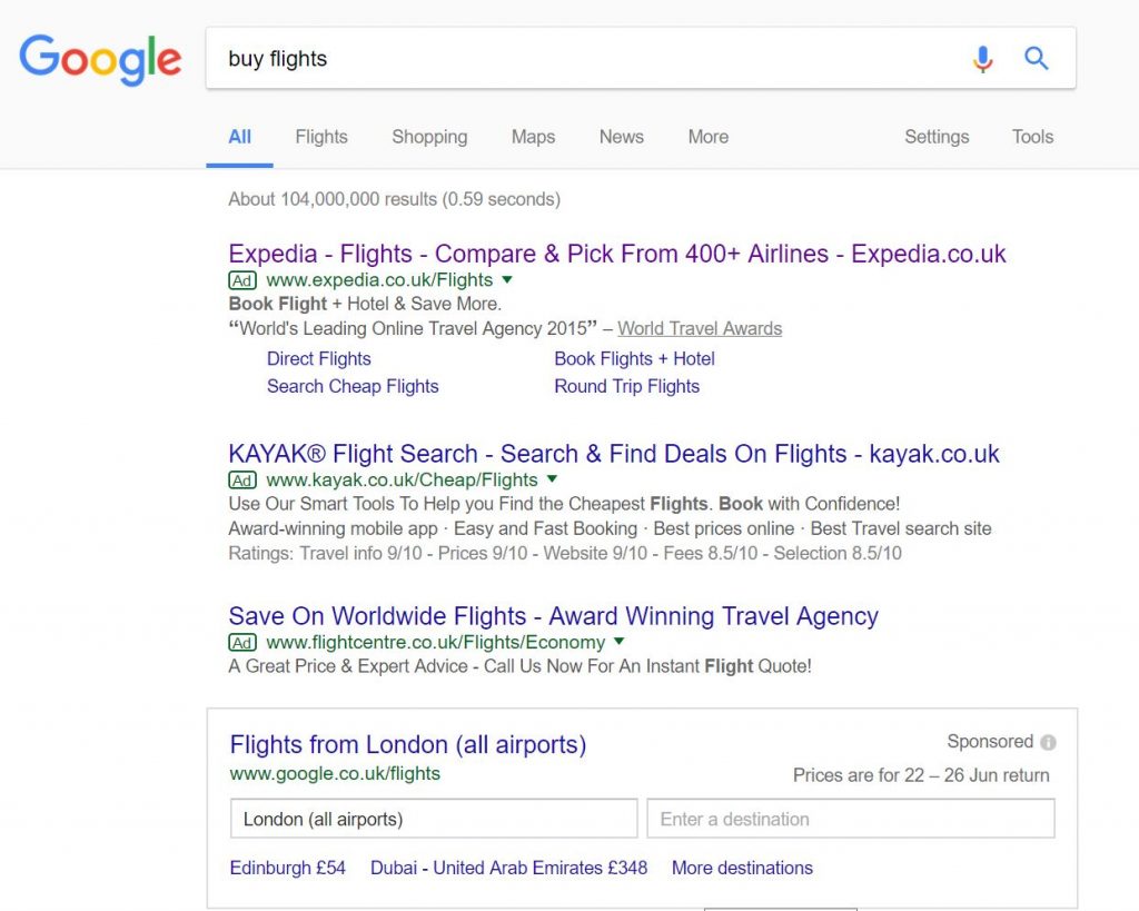 Expedia – Analyse A Real PPC Campaign