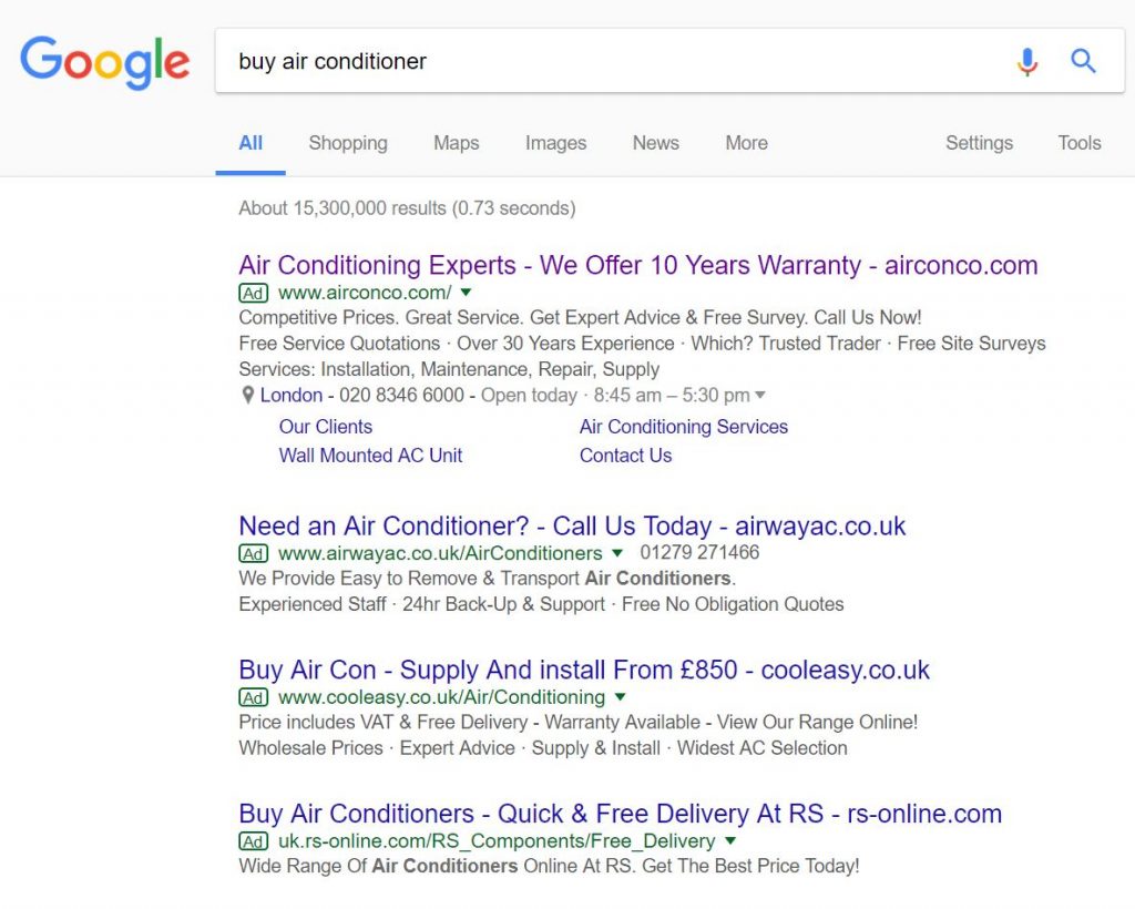 airconco – Analyse A Real PPC Campaign