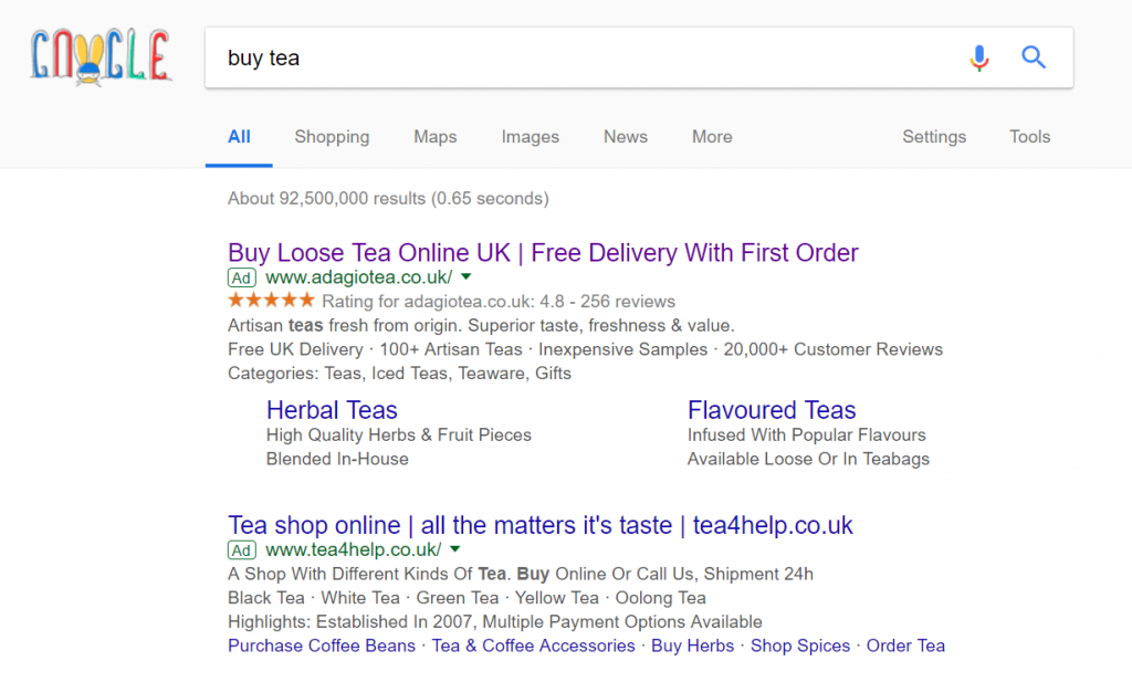 Adagio Tea – Analyse A Real PPC Campaign