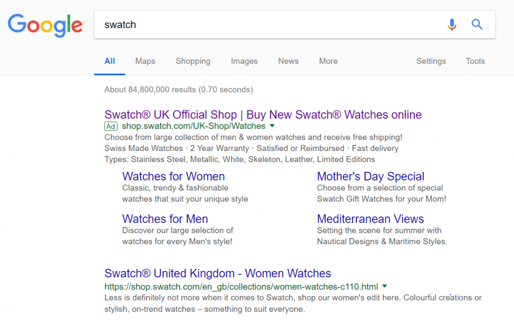 Swatch – Analyse A Real PPC Campaign