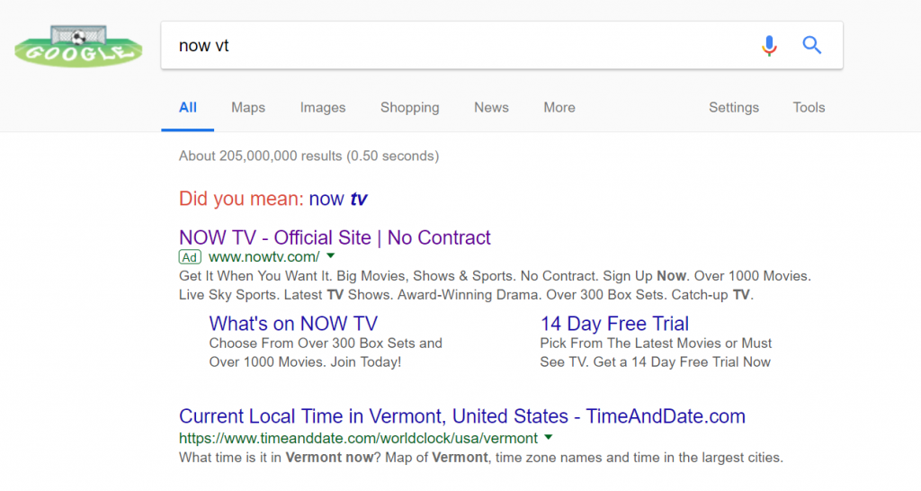 Now TV – Analyse A Real PPC Campaign