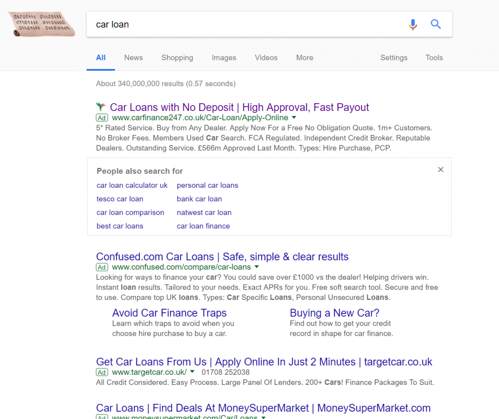 Car Finance 247 – Analyse A Real PPC Campaign