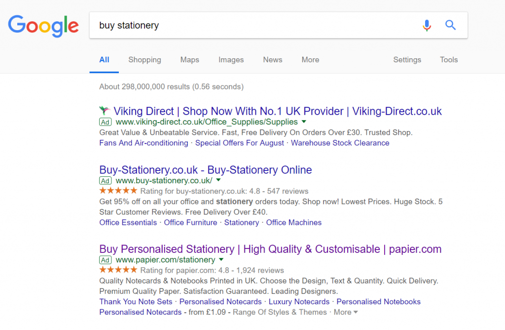 Papier – Analyse A Real PPC Campaign