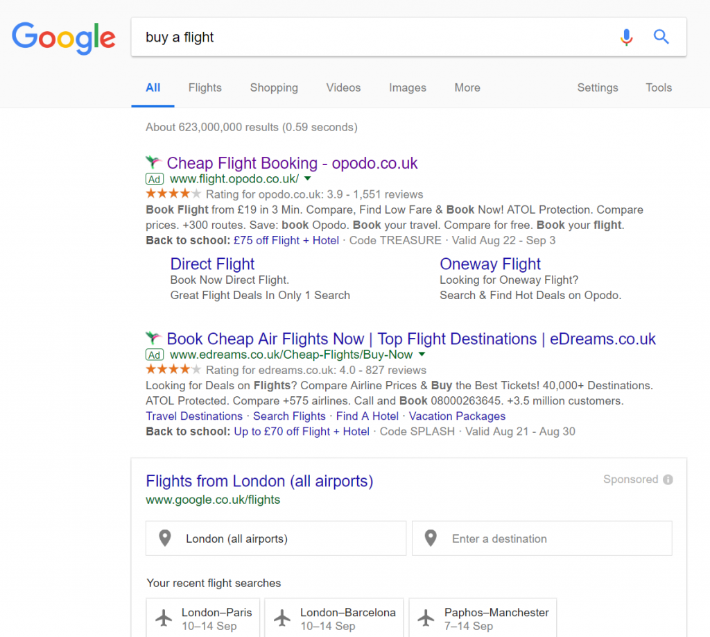 opodo – Analyse A Real PPC Campaign