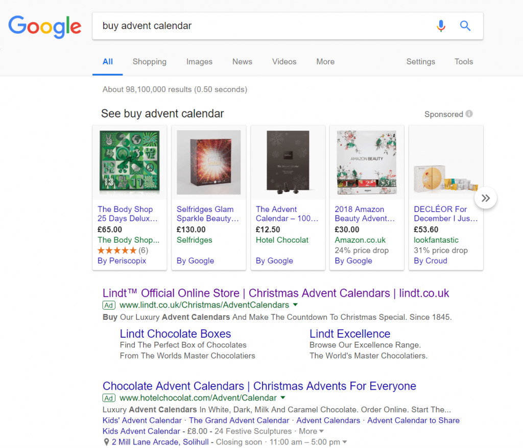 Lindt – Analyse A Real PPC Campaign