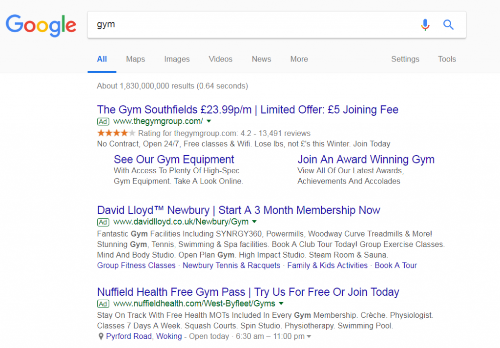 The Gym Group – Analyse A Real PPC Campaign
