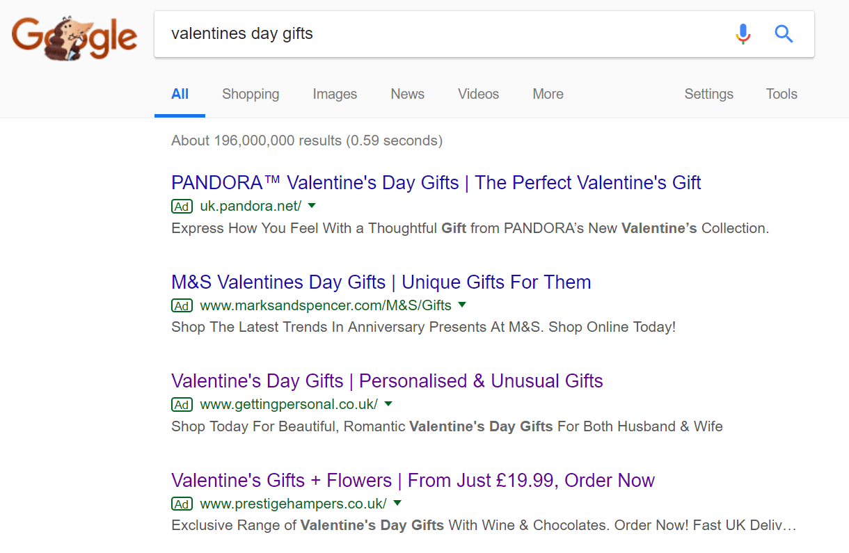 Prestige-Hampers-PPC-search-advert.png