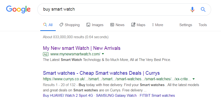 My New Smart Watch – Analyse A Real PPC Campaign