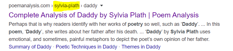 Daddy by Sylvia Plath - Poem Analysis